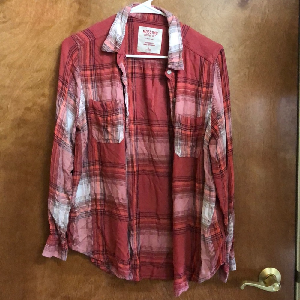 Pink plaid flannel